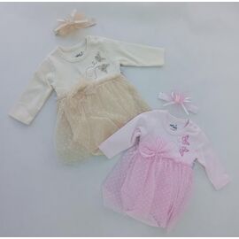 Фотография Боди на девочку 3562 beige р.0.3-1 "Meloria" недорого оптом от прямого поставщика