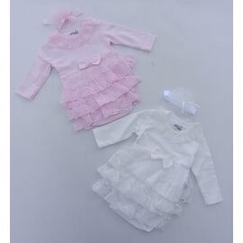 Фотография Боди на девочку 9070 white р.0.3-1 "Meloria" недорого оптом от прямого поставщика