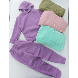 Фотография Костюм детский спортивный тёплый на девочку ML2077 lilac р.9-13 "Meloria" недорого оптом от прямого поставщика
