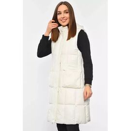 Жилетка жіноча 1165 milk р.L-3XL "VICTORY" недорого оптом від прямого постачальника