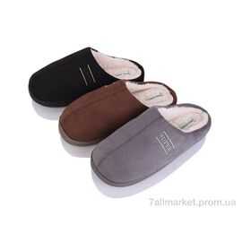 Тапки чоловічі домашні Зима MU10118 mix (12 пар р.40-45) "SANLIN 2" недорого оптом від прямого постачальника