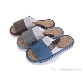 Тапки чоловічі домашні Весна/осінь 607 mix (12 пар р.40-45) "SANLIN 2" недорого оптом від прямого постачальника