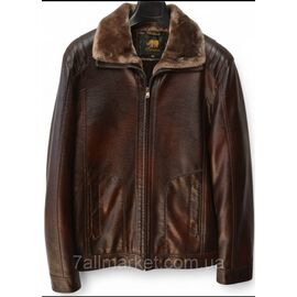 Фотография Куртка мужская зимняя, эко-кожа на меху размеры 48-58 "R-RLX" недорого от прямого поставщика