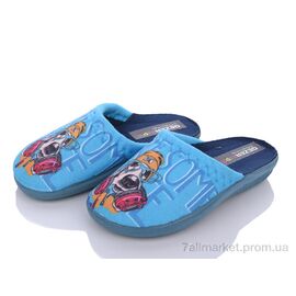 Тапки дитячі домашні Весна/осінь LD004-1 blue (6 пар р.24-29) "Soylu" недорого оптом від прямого постачальника