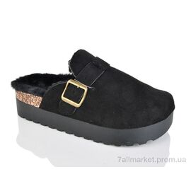 Фотография Тапки женские для дома зима PA131-1 black (8 пар р.36-41) "HOROSO-UFO" недорого оптом от прямого поставщика