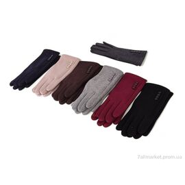 Фотография Перчатки женские Зима B04 mix (12 шт. р.сетка 6,5-8,5) "KUINH" недорого оптом от прямого поставщика