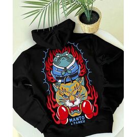 Худи чоловічий 1176 black р.M-3XL "Madoka" недорого оптом від прямого постачальника