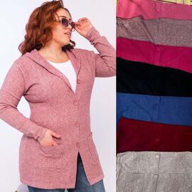 Фотография Кофта женская тёплая AB255 mix р.44-50 "VICTORY" недорого оптом от прямого поставщика