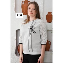 Светр жіночий 2132 white р.52-54 "Julia" недорого оптом від прямого постачальника