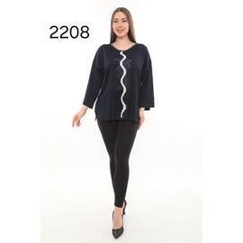 Светр жіночий 2208 black р.52-54 "Julia" недорого оптом від прямого постачальника
