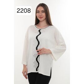 Светр жіночий 2208 white р.52-54 "Julia" недорого оптом від прямого постачальника
