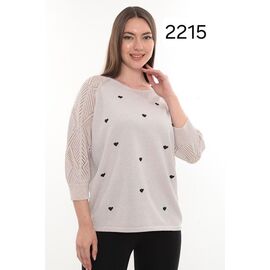 Светр жіночий 2215 white р.52-54 "Julia" недорого оптом від прямого постачальника