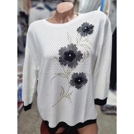 Фотография Свитер женский JL1 white р.50-52 "Julia" недорого оптом от прямого поставщика