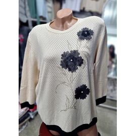 Светр жіночий JL5 l.beige р.50-52 "Julia" недорого оптом від прямого постачальника