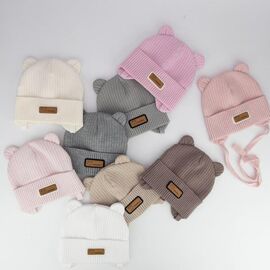 Фотография Шапка детская унисекс CN1134 mix р.38-40 "SELFI" недорого оптом от прямого поставщика