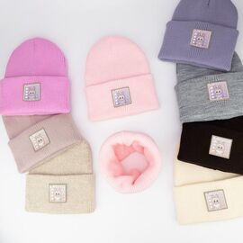 Фотография Комплект детский тёплый на девочку CN1173 mix р.2-16 "SELFI" недорого оптом от прямого поставщика