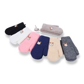 Фотография Варежки детские унисекс 5163 mix р.3-5 "KH clothes" недорого оптом от прямого поставщика