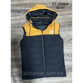 Жилетка чоловіча демісезонна стьобана, розміри 48-56 (4цв) "L&K" купити недорого від прямого постачальника