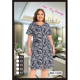 Халат жіночий домашній на блискавці розмір 54-62 "FLOWER" недорого від прямого постачальника