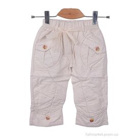 Фотография Брюки детские Весна/осень 882 (08559) beige (5 шт. р.сетка 7-15) "Obuvok" недорого оптом от прямого поставщика