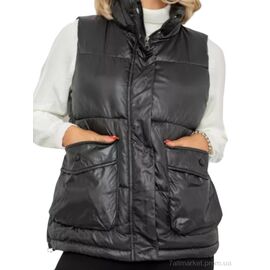 Жилетка жіноча Весна/осінь M533 black (7 шт. р.сіткаS-4XL) "Massmag" недорого оптом від прямого постачальника