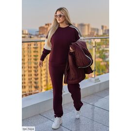 Жіночий прогулянковий костюм зі штанами великі розміри р.50-52;54-56;58-60;62-64 "LETTI" купити недорого від прямого постачальника