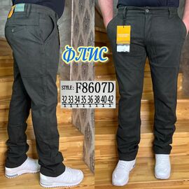 Фотография Джинсы мужские F8607D khaki р.32-42 "God Baron" недорого оптом от прямого поставщика