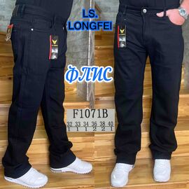 Фотография Джинсы мужские F1071B black р.32-40 "God Baron" недорого оптом от прямого поставщика