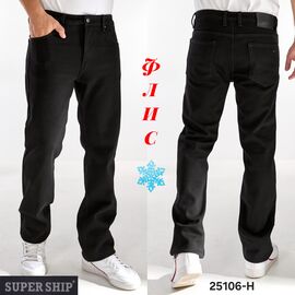 Фотография Джинсы мужские 25106-H black р.31-38 "God Baron" недорого оптом от прямого поставщика