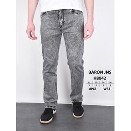 Фотография Джинсы мужские H8042 grey р.32-36 "God Baron" недорого оптом от прямого поставщика