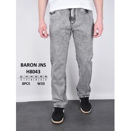Джинси чоловічі H8043 grey р.32-40 "God Baron" недорого оптом від прямого постачальника