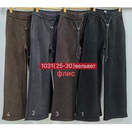 Штани спортивні жіночі теплі 1031-1 black р.25-30 "Immei" недорого оптом від прямого постачальника