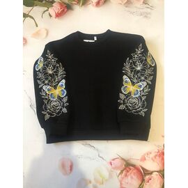 Фотография Свитер детский на девочку M160 black р.128-146 "Moda school" недорого оптом от прямого поставщика