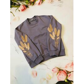 Фотография Свитер детский на девочку M161 grey р.128-146 "Moda school" недорого оптом от прямого поставщика