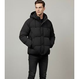 Куртка чоловіча зимова 9533 black р.M-3XL "2BRO" недорого оптом від прямого постачальника