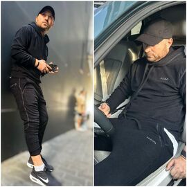 Костюм спортивний чоловічий 2082 black р.M-2XL "Alisa Brand" недорого оптом від прямого постачальника