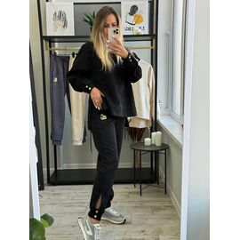 Костюм спортивний жіночий теплий 5494 black р.42-56 "Alisa Brand" недорого оптом від прямого постачальника