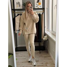 Костюм спортивний жіночий 5733 beige р.42-56 "Alisa Brand" недорого оптом від прямого постачальника
