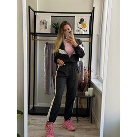 Костюм спортивний жіночий теплий 5838 black р.42-52 "Alisa Brand" недорого оптом від прямого постачальника