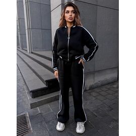 Фотография Костюм спортивный женский 5924 black р.42-52 "Alisa Brand" недорого оптом от прямого поставщика