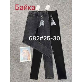 Фотография Джинсы утеплённые женские 682 grey р.25-30 "Hoan" недорого оптом от прямого поставщика