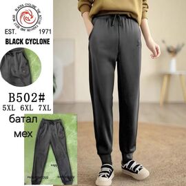 Штани спортивні жіночі теплі B502 mix р.5XL-7XL "Hoan" недорого оптом від прямого постачальника