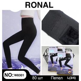 Фотография Лосины женские тёплые W8301 black р.L "Long Sport" недорого оптом от прямого поставщика