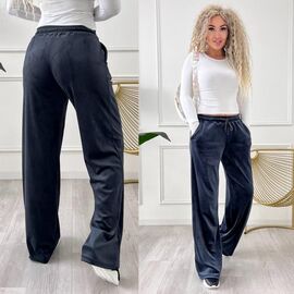 Фотография Штаны спортивные женские 6050-1 navy р.50-58 "LINDA" недорого оптом от прямого поставщика