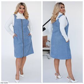 Фотография Костюм женский джинсовый большие размеры р.48-50;52-54;56-58;60-62 (5цв) "VIKA" купить недорого от прямого поставщика