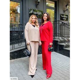 Костюм жіночий напівбатальний лляний р.50-52;54-56;58-60 (4кол.) "VIKA" купити недорого від прямого постачальника