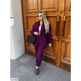 Фотография Костюм женский двойка брюки и рубашка большие размеры р.50-52;54-56;58-60 (6цв) "VIKA" купить недорого от прямого поставщика