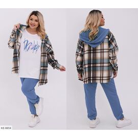 Фотография Тройка оверсайз р.48-50;52-54;56-58;60-62 (5цв) "VIKA" купить недорого от прямого поставщика