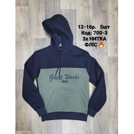 Фотография Худи детский на мальчика 700-3 khaki р.152-176 "iBamBino" недорого оптом от прямого поставщика