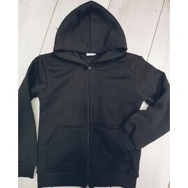 Кофта дитяча спортивна тепла на дівчинку IB692 black р.6-9 "iBamBino" недорого оптом від прямого постачальника